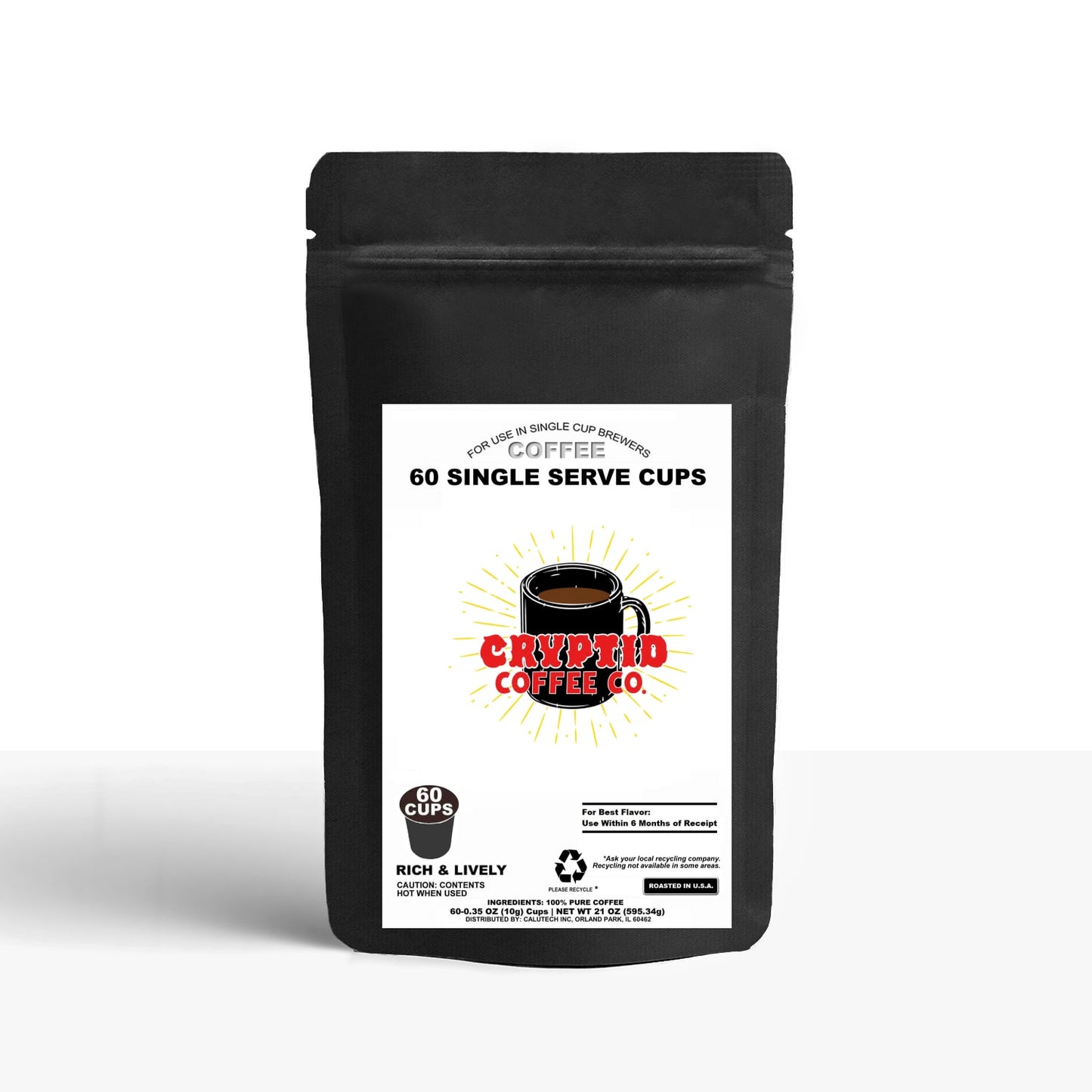 60 Pack Single Serve Coffee Capsules
